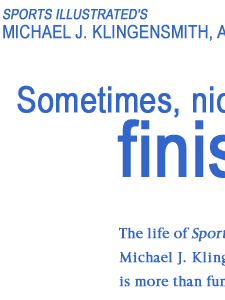 image: Cover story - "Sometimes, nice guys finish first"