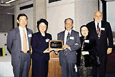 image: Tsien is honored by china's national library.