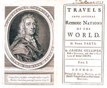 PHOTO:  The first editions of Swift's Travels into Several Remote Nations of the World were published in 1726.