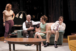 photo: Barbara Robertson (left), Kevin Gudahl, Whitney Sneed, and Lance Stuart Baker in Who’s Afraid of Virginia Woolf?