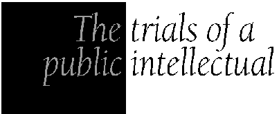 The trials of apublic intellectual