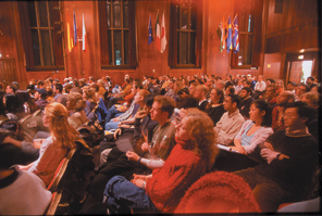 PHOTO:  At International House, a packed room for a panel on terrorism