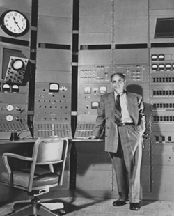 PHOTO:  Fermi at the controls