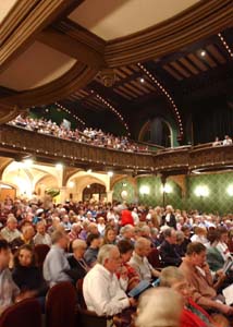 IMAGE:  Mandel Hall patrons settle in for opening night.