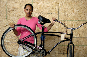 photo:  plywood and bikes